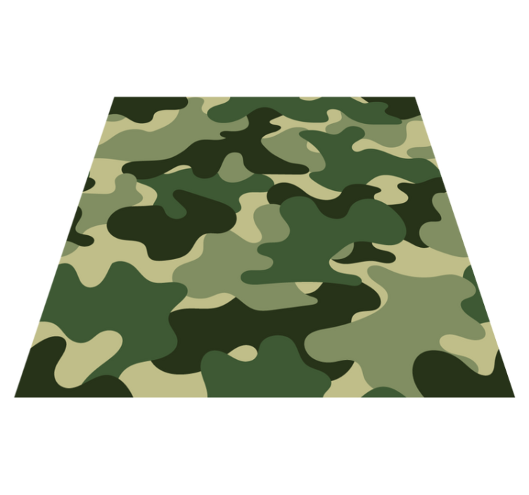 Alfombra vinílica naturaleza estampado camuflaje - TenVinilo