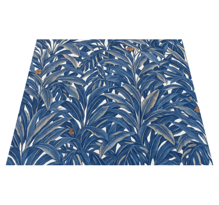 Alfombra vinílica dormitorio selva Índigo lujosa - TenVinilo