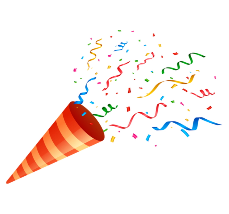 Alfombra vinílica geométrica confeti de celebración - TenVinilo