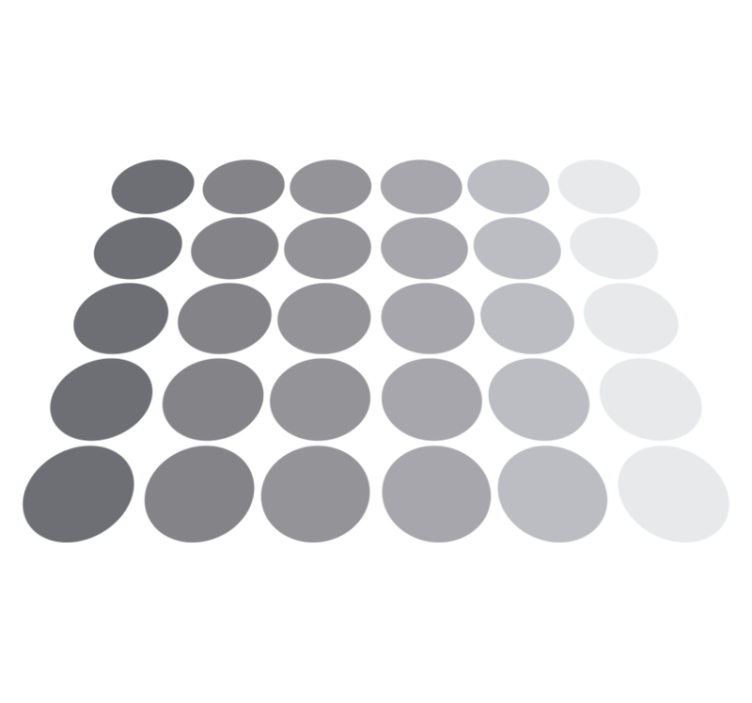 Alfombra vinílica geométrica círculos grises - TenVinilo