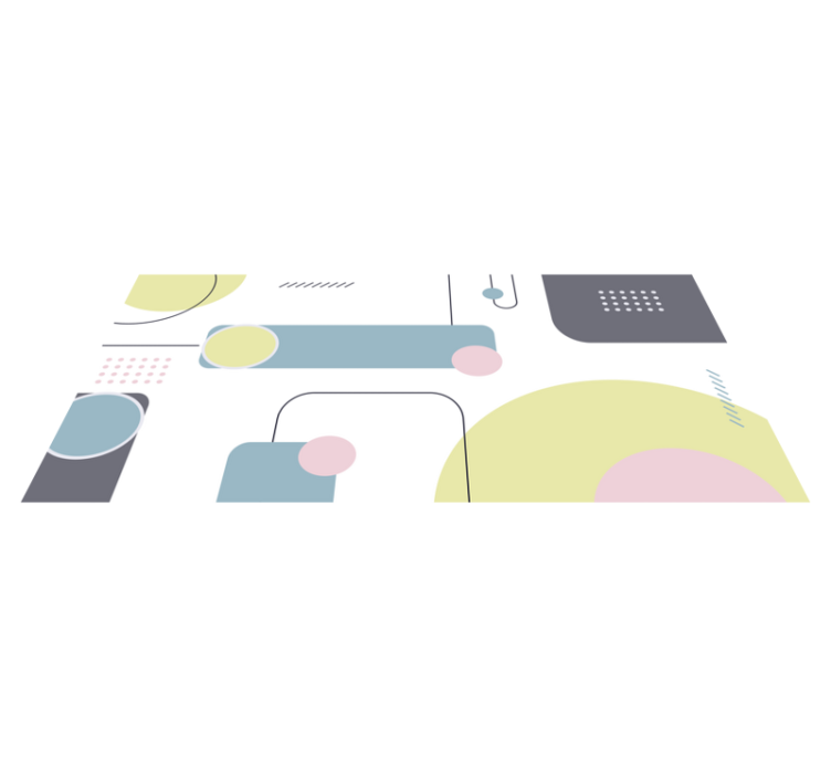 Alfombra vinílica geométrica fondo geométrico pastel - TenVinilo