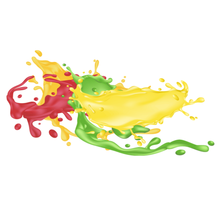 Alfombra vinílica geométrica formas de color splash - TenVinilo