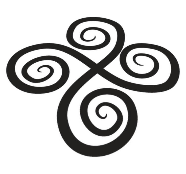 Alfombra vinílica geométrica giro elegante - TenVinilo