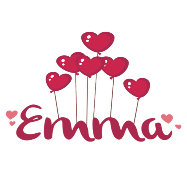 Alfombra vinílica infantil globos de aire con nombre - TenVinilo