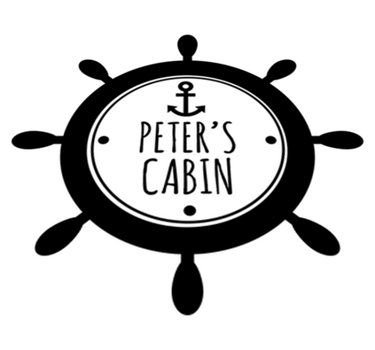 Alfombra vinílica infantil timón con nombre - TenVinilo