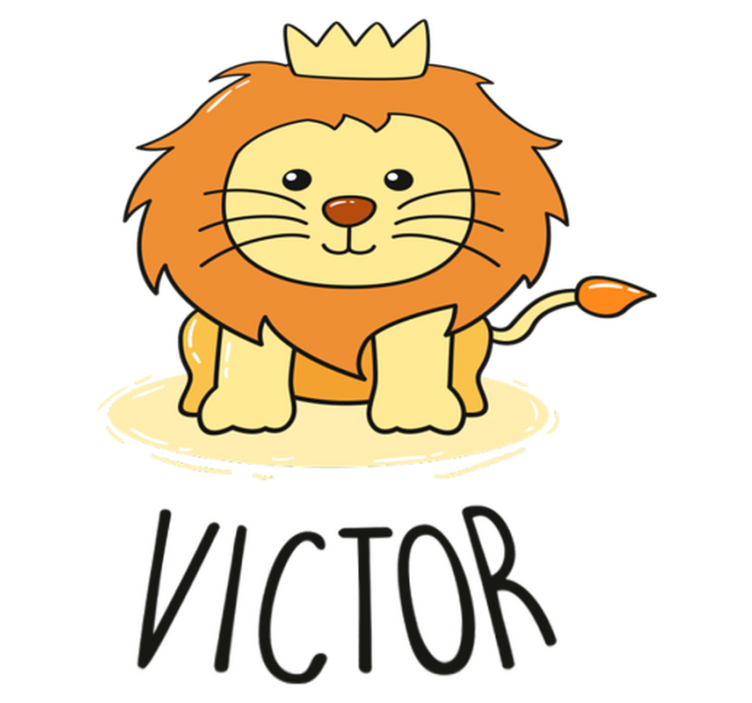 Alfombra vinílica infantil dibujo león bebé - TenVinilo