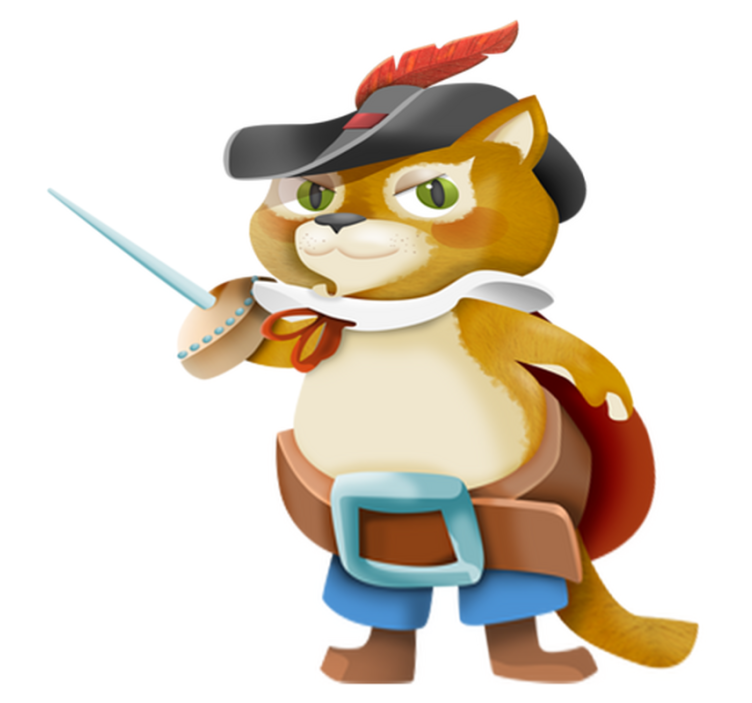 Alfombra vinílica infantil el gato con botas - TenVinilo