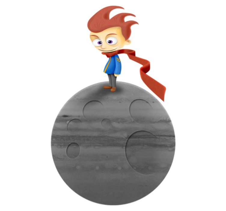 Alfombra vinílica infantil adhesivo principito portátil - TenVinilo