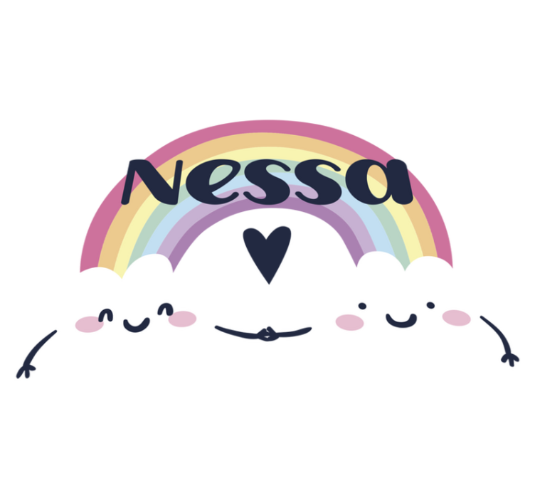 Alfombra vinílica infantil arcoíris personalizado - TenVinilo