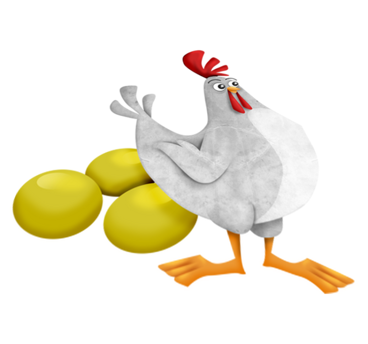 Alfombra vinílica infantil fen con huevos dorados - TenVinilo