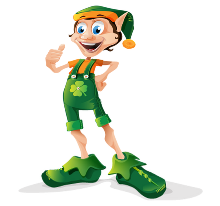 Alfombra vinílica infantil duende trébol - TenVinilo