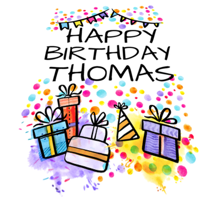 Alfombra vinílica infantil cumpleaños feliz personalizado - TenVinilo