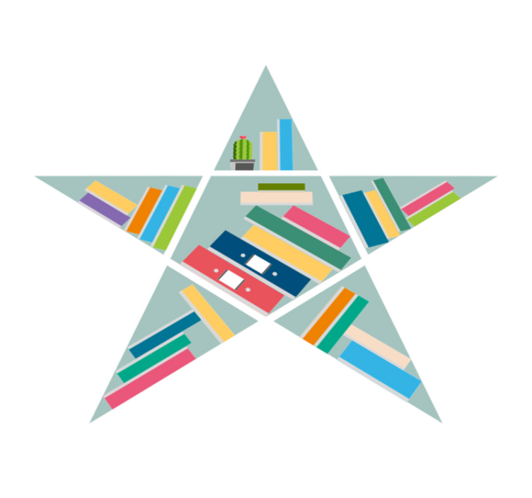 Alfombra vinílica infantil lector de estrellas - TenVinilo