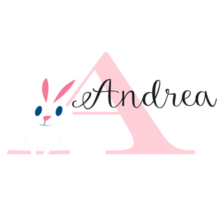 Alfombra vinílica infantil con letra grande y feliz - TenVinilo