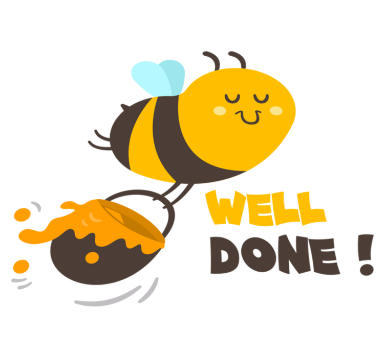 Alfombra vinílica infantil abeja trabajadora - TenVinilo