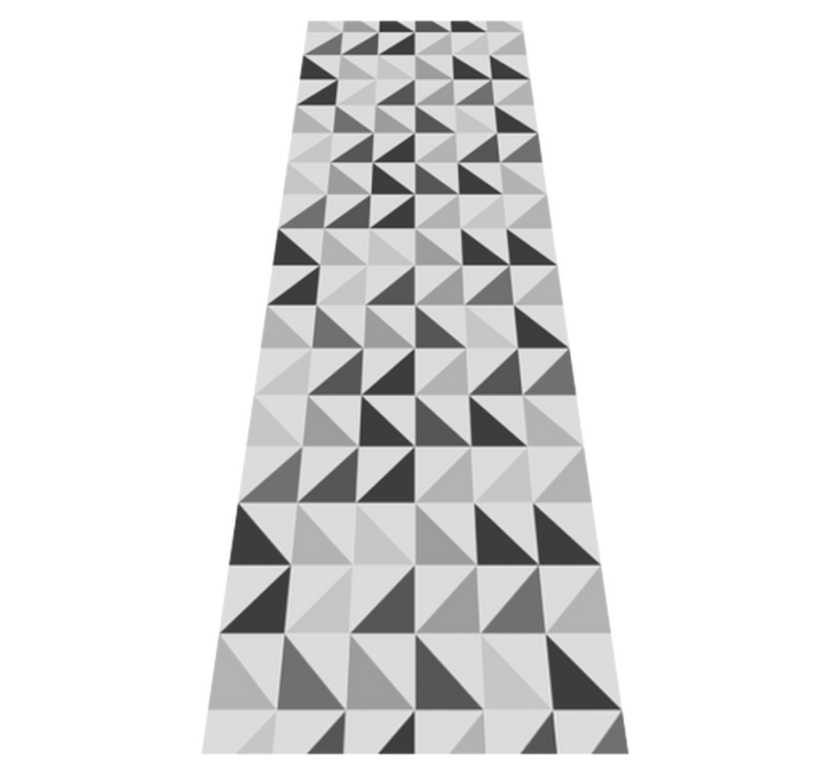 Alfombra vinílica oficina triángulos geométricos - TenVinilo