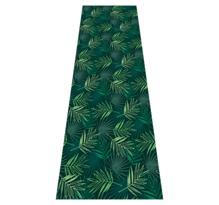 Alfombra vinílica oficina patrón tropical mezclado - TenVinilo