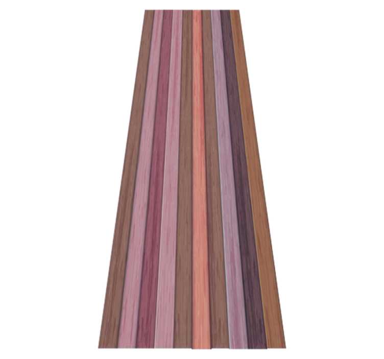 Alfombra vinílica dormitorio textura madera gris y rosa - TenVinilo