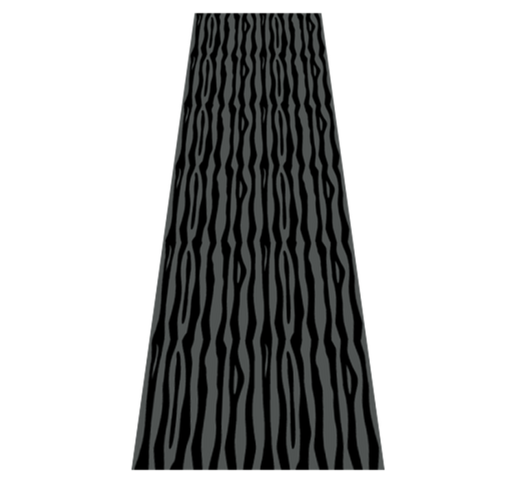 Alfombra vinílica dormitorio rayas onduladas grises y negras - TenVinilo