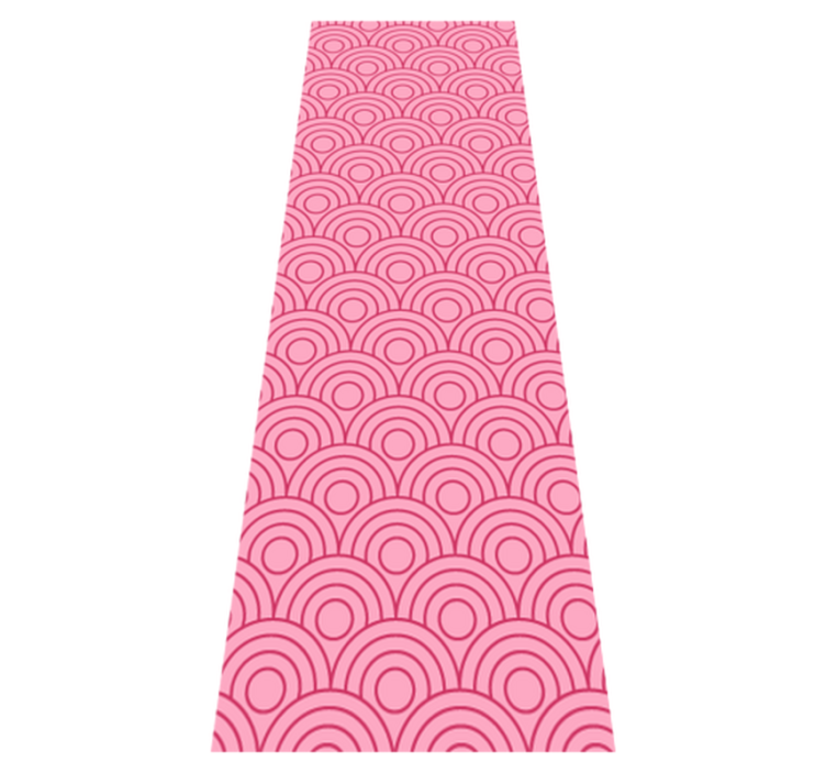 Alfombra vinílica dormitorio forma rosa claro y oscuro - TenVinilo