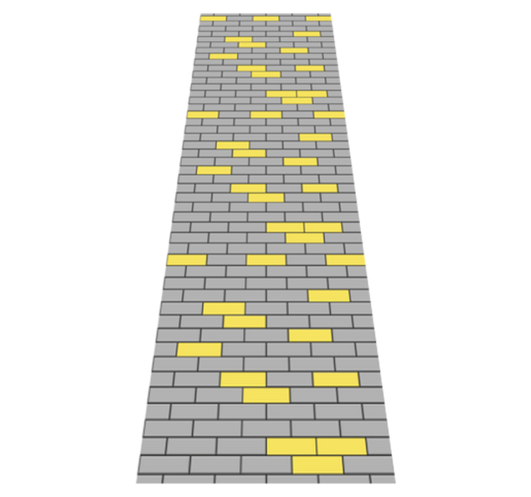Alfombra vinílica dormitorio patrón ladrillo - TenVinilo