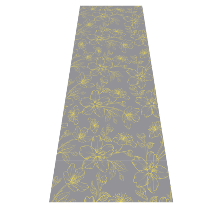 Alfombra vinílica dormitorio pantone floral - TenVinilo