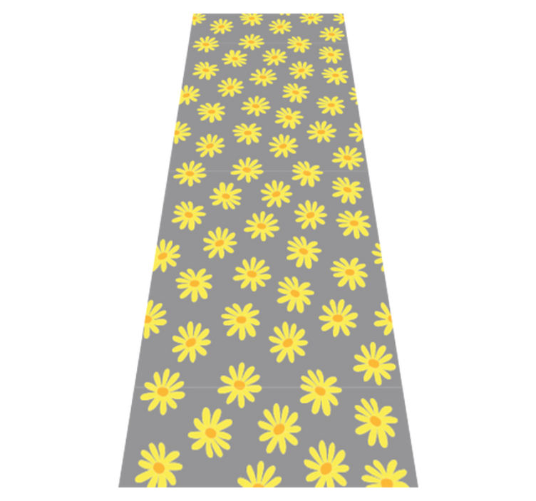 Alfombra vinílica dormitorio naranja calendula - TenVinilo