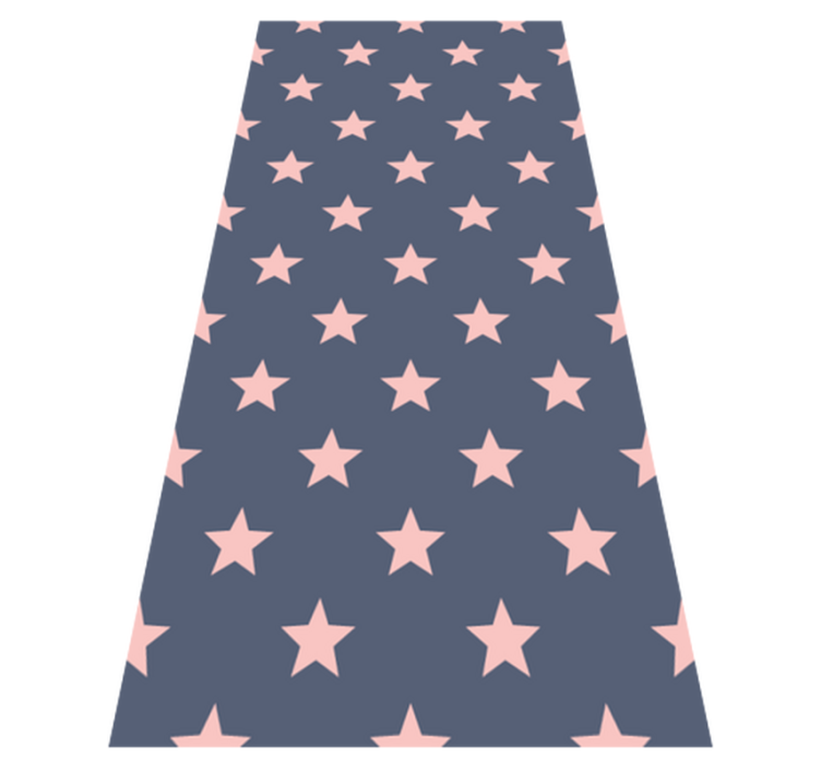 Alfombra vinílica dormitorio estrellas rosas y grises - TenVinilo