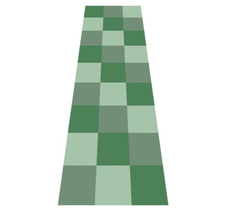 Alfombra vinílica dormitorio tonos verdes - TenVinilo