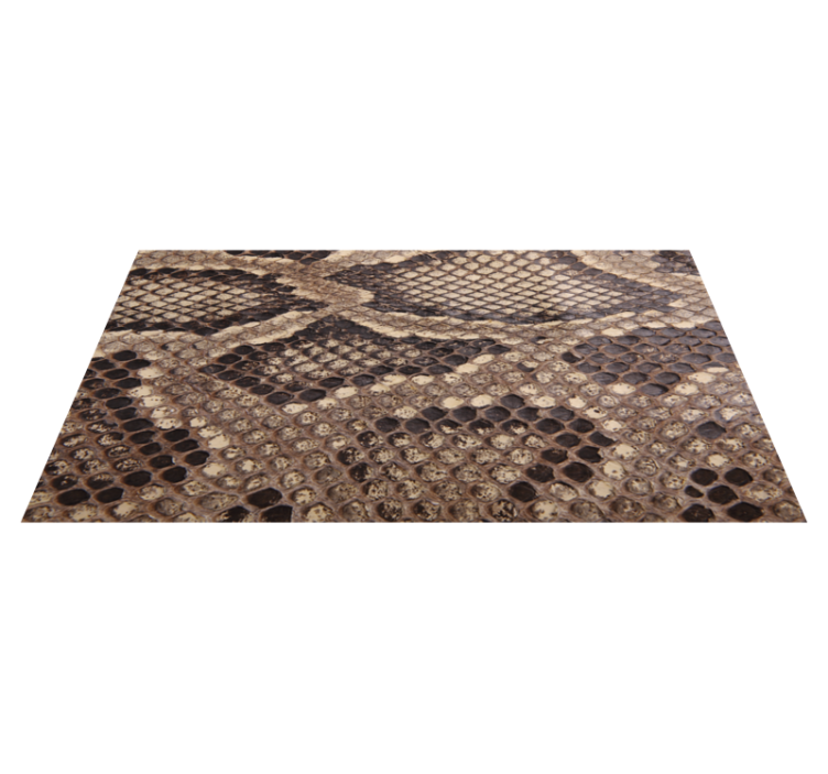 Alfombra vinílica salón estampado de piel de serpiente - TenVinilo
