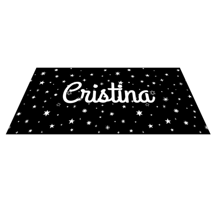 Alfombra vinílica personalizable estrellado personalizado - TenVinilo