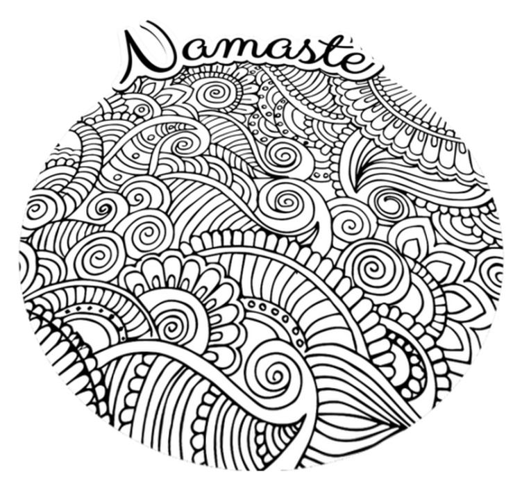 Alfombra vinílica mandala namaste - TenVinilo