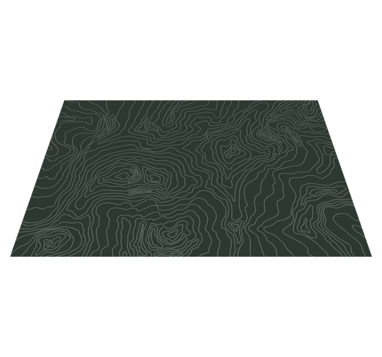 Alfombra vinílica mapa topográfico - TenVinilo