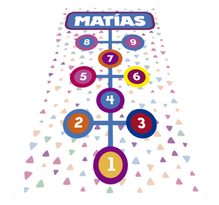 Alfombra vinílica personalizable rayuela personalizada - TenVinilo