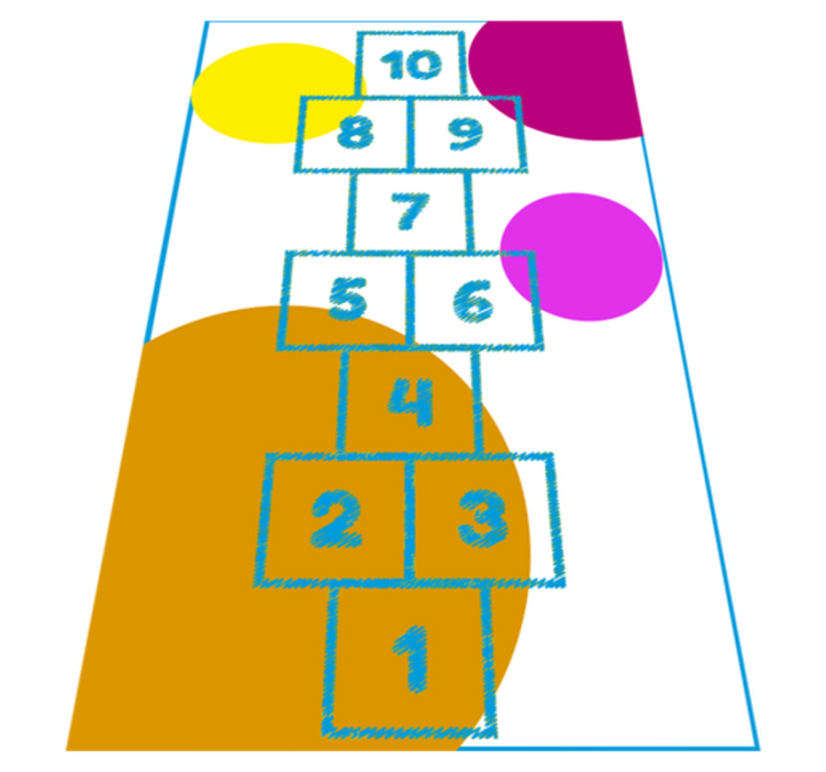 Alfombra vinílica de juegos infantiles - TenVinilo