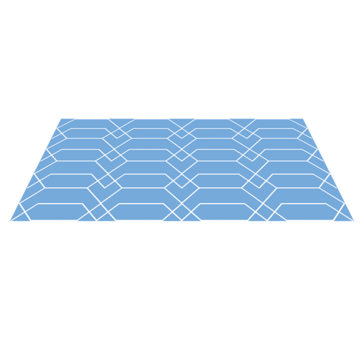 Alfombra de vinilo geométrica Figuras hexagonales - TenVinilo