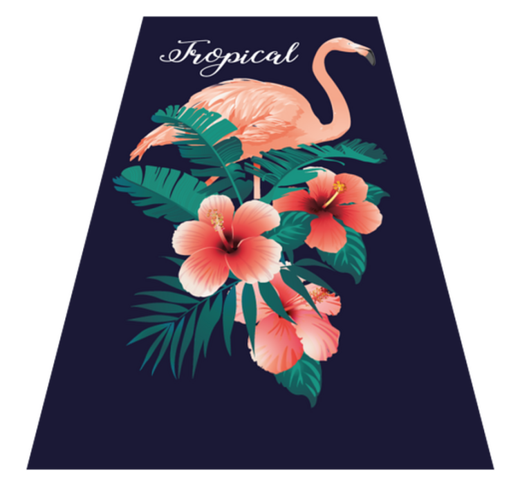 Aflombra vinílica animales flamenco tropical - TenVinilo