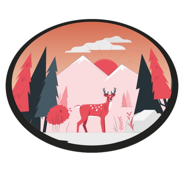 Alfombra vinílica naturaleza serena escena silvestre - TenVinilo