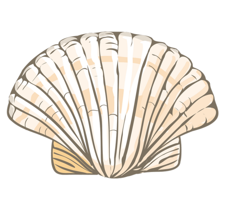 Aflombra vinílica animales ilustración de concha - TenVinilo