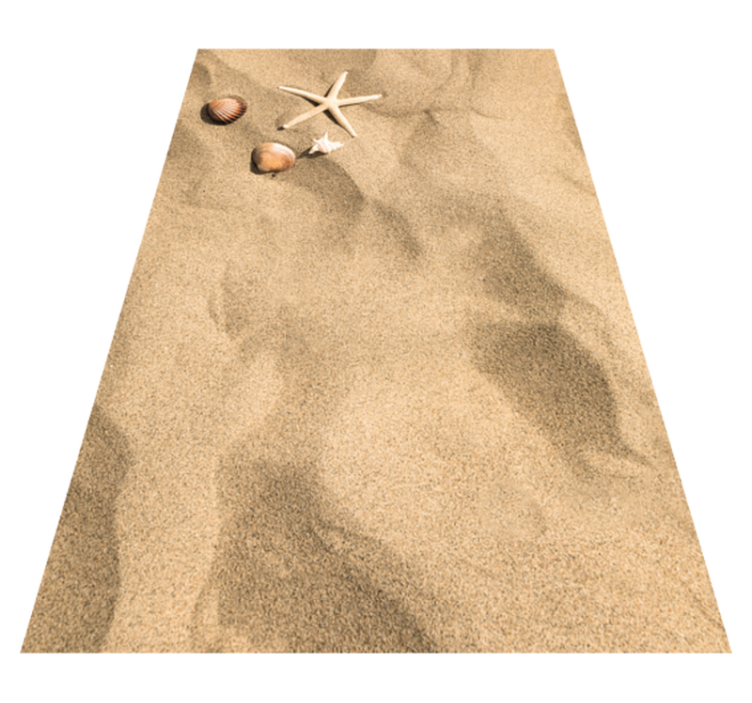 Alfombra vinílica exterior elegancia frente a la playa - TenVinilo