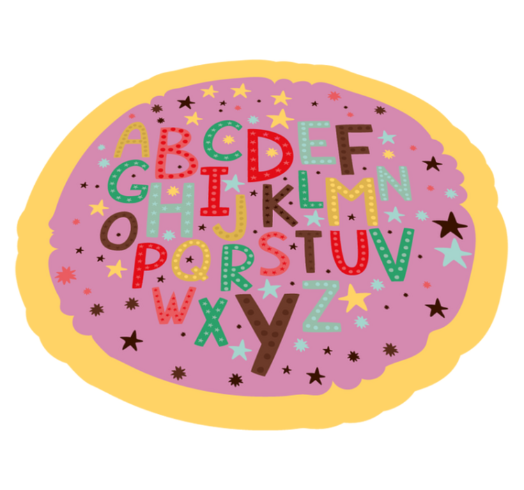 Alfombra vinílica abecedario alfabético educativo - TenVinilo