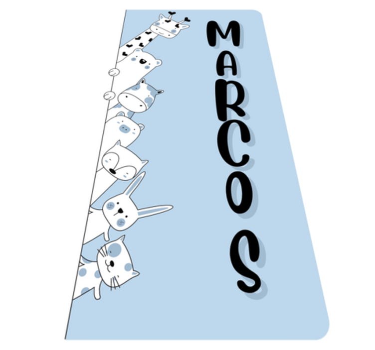 Alfombra vinílica personalizable bichos personalizados - TenVinilo