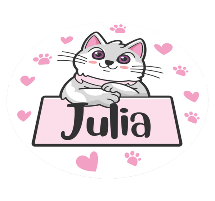 Alfombra vinílica personalizable felino personalizado - TenVinilo