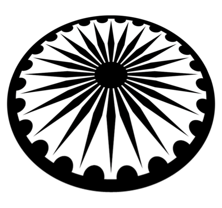 Alfombra vinílica moderna mandala monocroma - TenVinilo