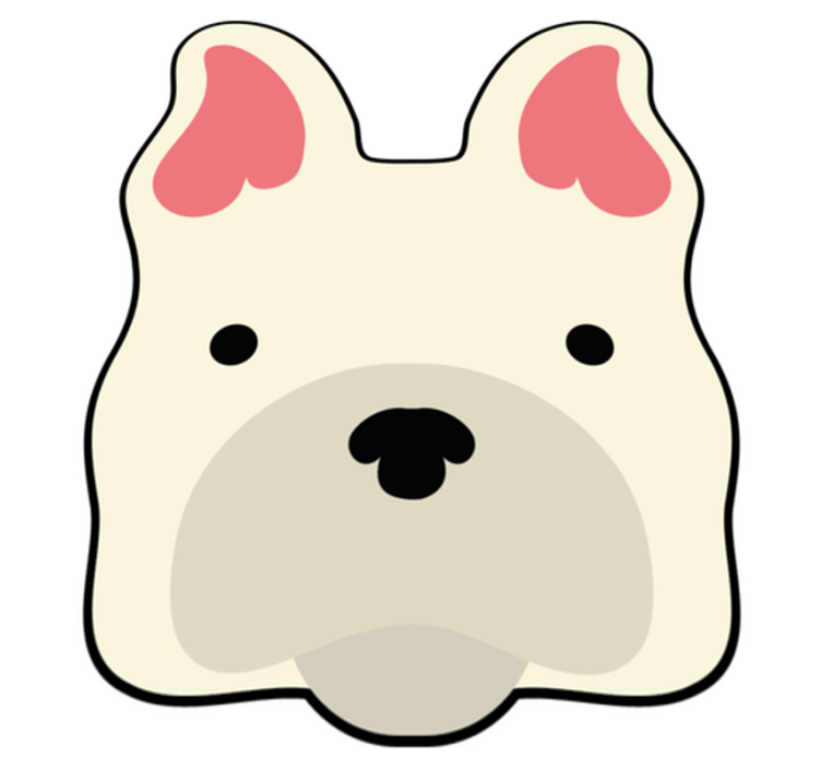 Aflombra vinílica animales linda decoración canina - TenVinilo