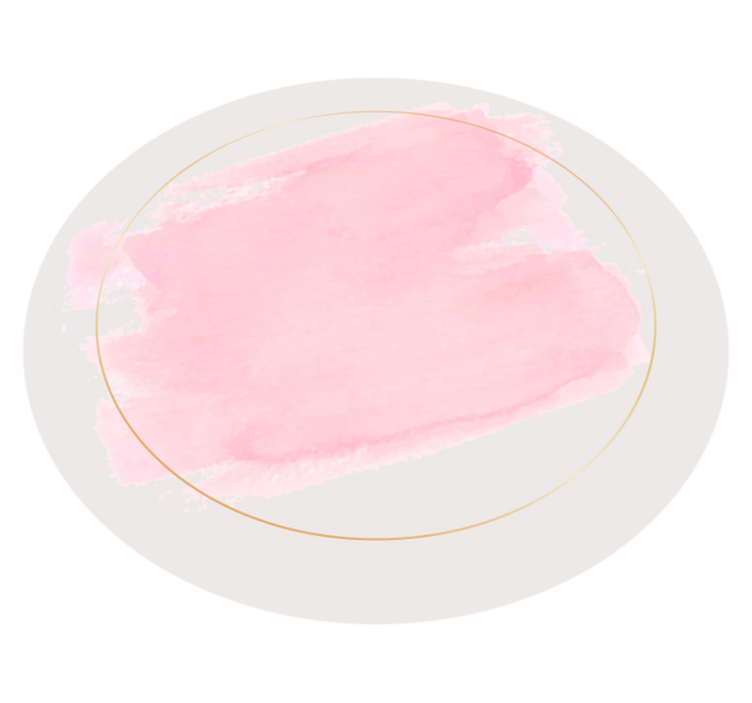 Alfombra vinílica redonda botánico abstracto - TenVinilo