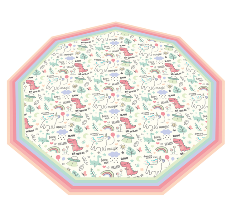 Alfombra vinílica infantil motivo juguetón del alfabeto - TenVinilo