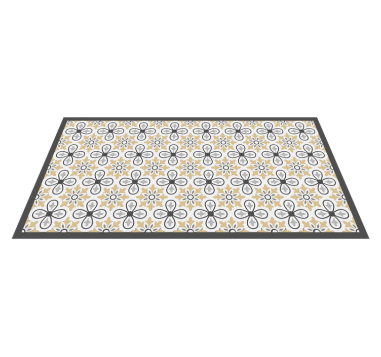 Alfombras vinílicas modernas Floral antiguo - TenVinilo