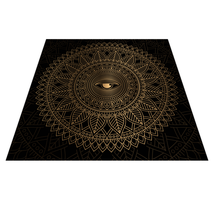 Alfombra vinílica mandala Mandala ojo que todo lo ve - TenVinilo