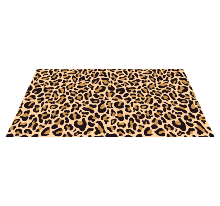 Alfombra vinílica dormitorio estampado de leopardo - TenVinilo